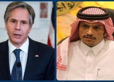 وزرای خارجه قطر و آمریکا تلفنی با یکدیگر تبادل نظر کردند