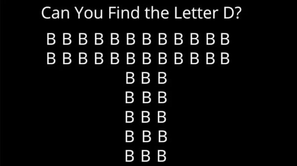 معمای تست تیزبینی: آیا می توانید حرف D را در 5 ثانیه پیدا کنید؟